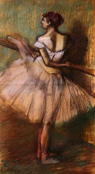 Edgar Degas : Dancer at the Barre III